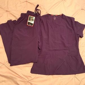 Small Purple scrubs set